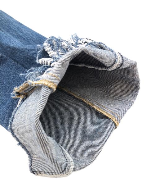 77circa（ナナナナサーカ）77circa (ナナナナサーカ) 再構築リメイクデニムパンツ インディゴ サイズ:不明の古着・服飾アイテム