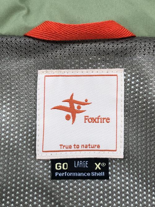 FOX FIRE（フォックスファイヤー）FOX FIRE (フォックスファイヤー) サファリジャケット　GORE-TEX 黄緑 サイズ:Lの古着・服飾アイテム