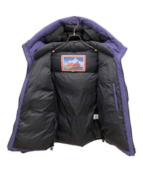 FIRST DOWN（ファーストダウン）FIRST DOWN (ファーストダウン) ダウンジャケット パープル×ブラック サイズ:M（身長154～162）の古着・服飾アイテム