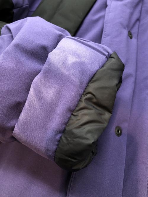 FIRST DOWN（ファーストダウン）FIRST DOWN (ファーストダウン) ダウンジャケット パープル×ブラック サイズ:M（身長154～162）の古着・服飾アイテム