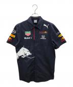 PUMAプーマ）の古着「半袖シャツ　レッドブル・レーシングチームエディション」｜ネイビー