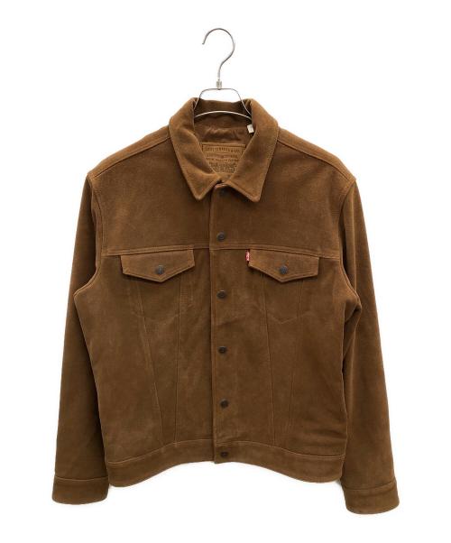 LEVI'S（リーバイス）LEVI'S (リーバイス) JOURNAL STANDARD (ジャーナルスタンダード) 別注TYPEⅢスウェードトラッカージャケット ブラウン サイズ:Mの古着・服飾アイテム