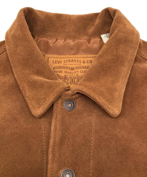 LEVI'S（リーバイス）LEVI'S (リーバイス) JOURNAL STANDARD (ジャーナルスタンダード) 別注TYPEⅢスウェードトラッカージャケット ブラウン サイズ:Mの古着・服飾アイテム