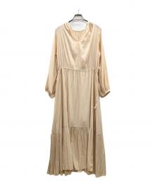 emmi atelier（エミアトリエ）の古着「長袖ワンピース　20SS」｜ベージュ