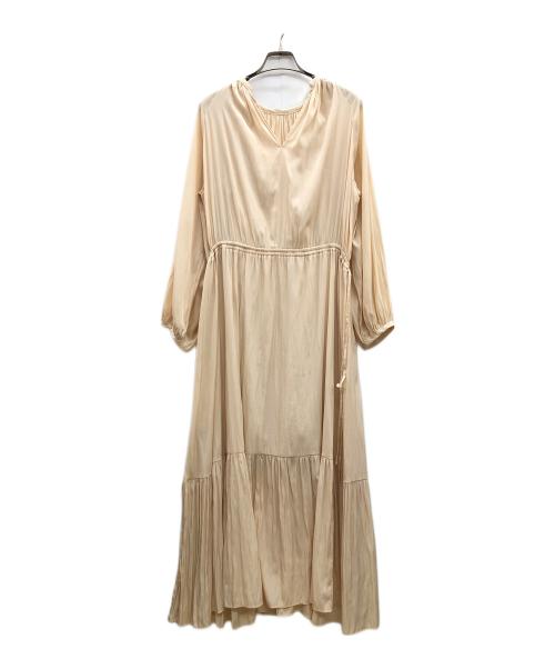 emmi atelier（エミアトリエ）emmi atelier (エミアトリエ) 長袖ワンピース　20SS ベージュの古着・服飾アイテム