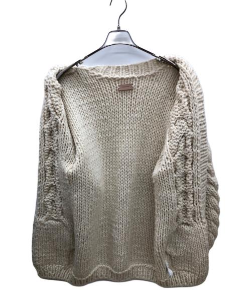 TODAYFUL（トゥデイフル）TODAYFUL (トゥデイフル) ニットカーディガン ベージュ サイズ:38の古着・服飾アイテム