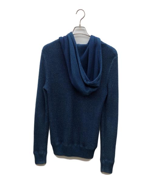 RRL（ダブルアールエル）RRL (ダブルアールエル) ニットフーディー ブルー サイズ:XSの古着・服飾アイテム