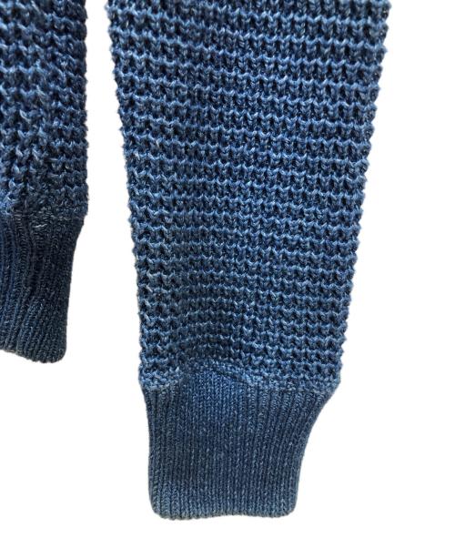 RRL（ダブルアールエル）RRL (ダブルアールエル) ニットフーディー ブルー サイズ:XSの古着・服飾アイテム