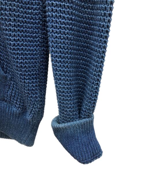 RRL（ダブルアールエル）RRL (ダブルアールエル) ニットフーディー ブルー サイズ:XSの古着・服飾アイテム