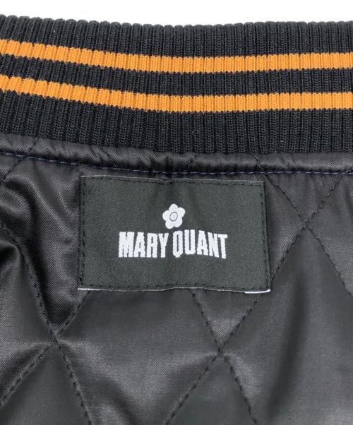 MARY QUANT（マリークヮント）MARY QUANT (マリークヮント) MQスタジャン ブルゾン ネイビー×ブラック サイズ:Mの古着・服飾アイテム