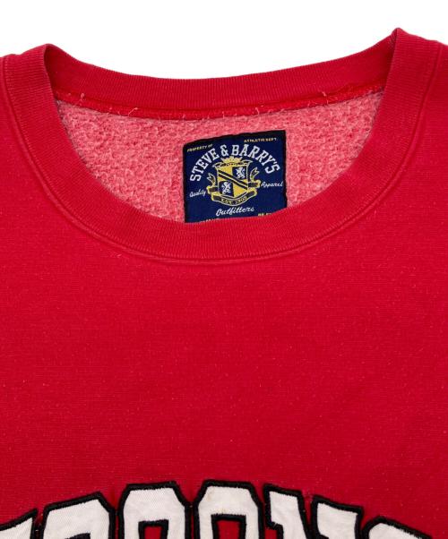 STEVE&BARRY'S（スティーブ&バリーズ）STEVE&BARRY'S (スティーブ&バリーズ) 90s刺繍スウェット　古着 レッド サイズ:XLの古着・服飾アイテム
