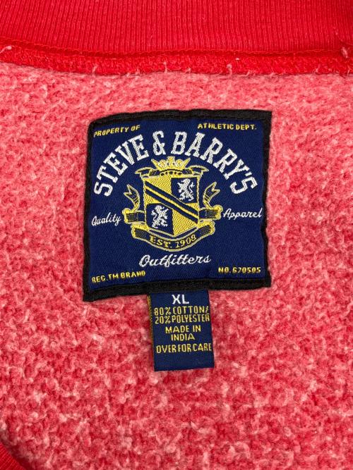 STEVE&BARRY'S（スティーブ&バリーズ）STEVE&BARRY'S (スティーブ&バリーズ) 90s刺繍スウェット　古着 レッド サイズ:XLの古着・服飾アイテム