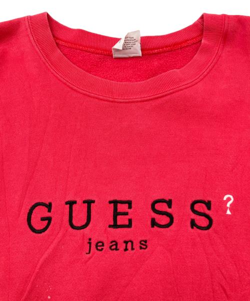 GUESS（ゲス）GUESS (ゲス) 90s刺繍スウェット USA製 古着 レッド サイズ:XXLの古着・服飾アイテム