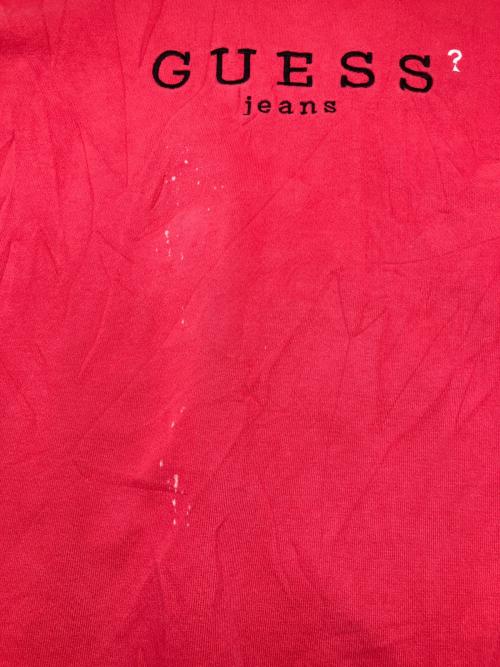 GUESS（ゲス）GUESS (ゲス) 90s刺繍スウェット USA製 古着 レッド サイズ:XXLの古着・服飾アイテム