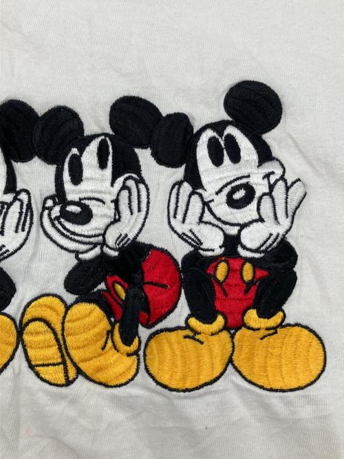 THE Disney Store（ザ ディズニー ストア）THE Disney Store (ザ ディズニー ストア) 90sミッキー刺繍Tシャツ　古着 ホワイト サイズ:Lの古着・服飾アイテム