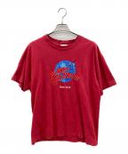 PLANET HOLLYWOODプラネットハリウッド）の古着「90sプリントTシャツ　ニューヨーク　シングルステッチ」｜レッド