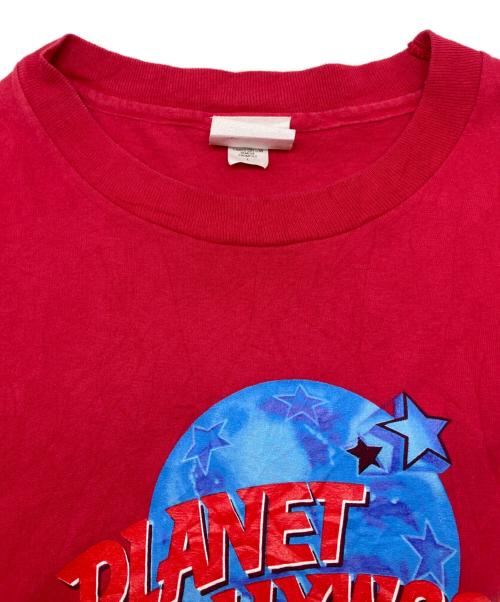 PLANET HOLLYWOOD（プラネットハリウッド）PLANET HOLLYWOOD (プラネットハリウッド) 90sプリントTシャツ　ニューヨーク　シングルステッチ レッド サイズ:Lの古着・服飾アイテム