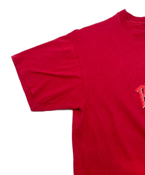 PLANET HOLLYWOOD（プラネットハリウッド）PLANET HOLLYWOOD (プラネットハリウッド) 90sプリントTシャツ　ニューヨーク　シングルステッチ レッド サイズ:Lの古着・服飾アイテム