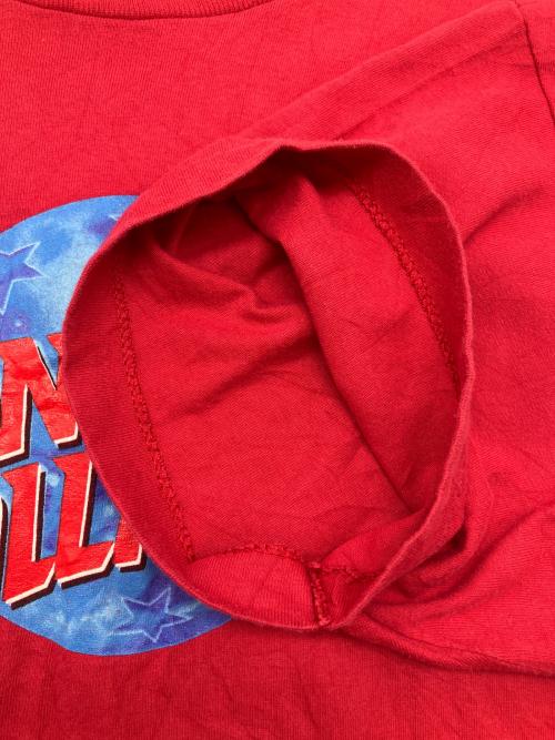 PLANET HOLLYWOOD（プラネットハリウッド）PLANET HOLLYWOOD (プラネットハリウッド) 90sプリントTシャツ　ニューヨーク　シングルステッチ レッド サイズ:Lの古着・服飾アイテム