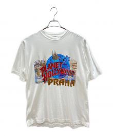 PLANET HOLLYWOOD（プラネットハリウッド）の古着「90sプリントTシャツ　プラハ」｜ホワイト