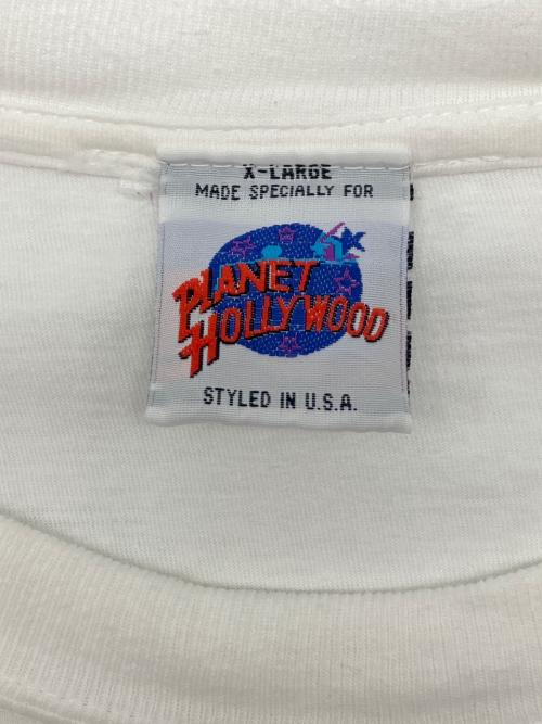 PLANET HOLLYWOOD（プラネットハリウッド）PLANET HOLLYWOOD (プラネットハリウッド) 90sプリントTシャツ　プラハ ホワイト サイズ:XLの古着・服飾アイテム
