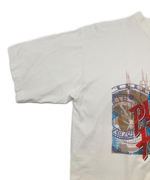 PLANET HOLLYWOOD（プラネットハリウッド）PLANET HOLLYWOOD (プラネットハリウッド) 90sプリントTシャツ　プラハ ホワイト サイズ:XLの古着・服飾アイテム