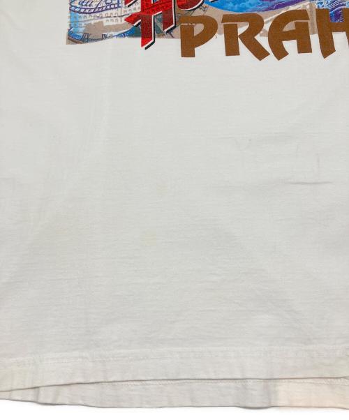 PLANET HOLLYWOOD（プラネットハリウッド）PLANET HOLLYWOOD (プラネットハリウッド) 90sプリントTシャツ　プラハ ホワイト サイズ:XLの古着・服飾アイテム