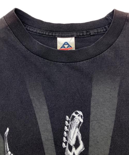 ALSTYLE APPAREL & ACTIVEWEAR（アレスタイルアパレル＆アクティブウェア）ALSTYLE APPAREL & ACTIVEWEAR (アレスタイルアパレル＆アクティブウェア) 00sプリントTシャツ　2枚タグ ブラック サイズ:Ｍの古着・服飾アイテム