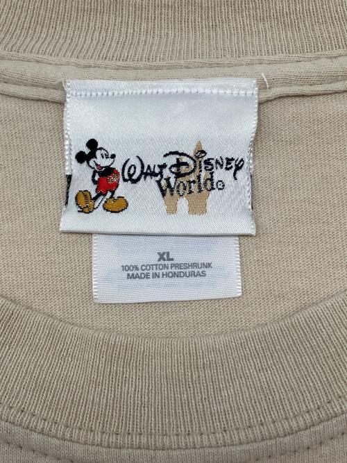 Walt Disney World（ウォルトディズニーワールド）Walt Disney World (ウォルトディズニーワールド) 90sプリントTシャツ ベージュ サイズ:XLの古着・服飾アイテム