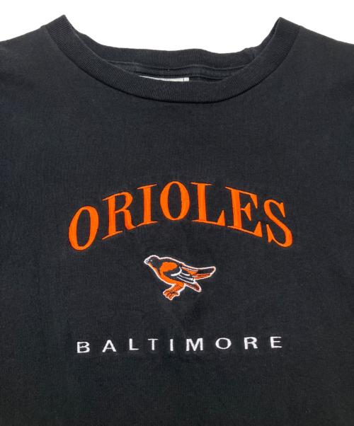 Lee SPORT（リースポーツ）Lee SPORT (リースポーツ) 90s刺繍Tシャツ　ボルチモア・オリオールズ ブラック サイズ:XLの古着・服飾アイテム