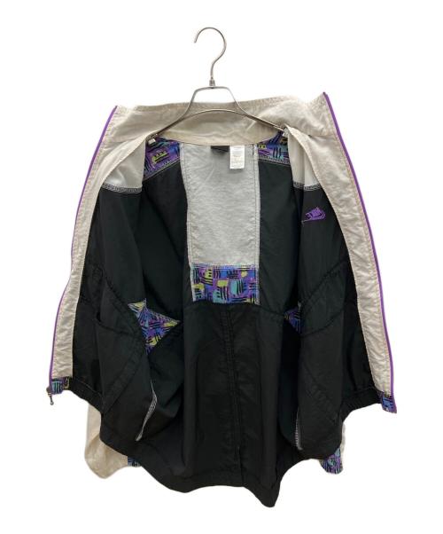 NIKE（ナイキ）NIKE (ナイキ) 90sナイロンジャケット 黒タグ 古着 ブラック×パープル サイズ:Ｍの古着・服飾アイテム