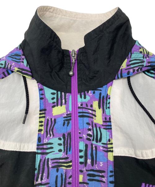 NIKE（ナイキ）NIKE (ナイキ) 90sナイロンジャケット 黒タグ 古着 ブラック×パープル サイズ:Ｍの古着・服飾アイテム