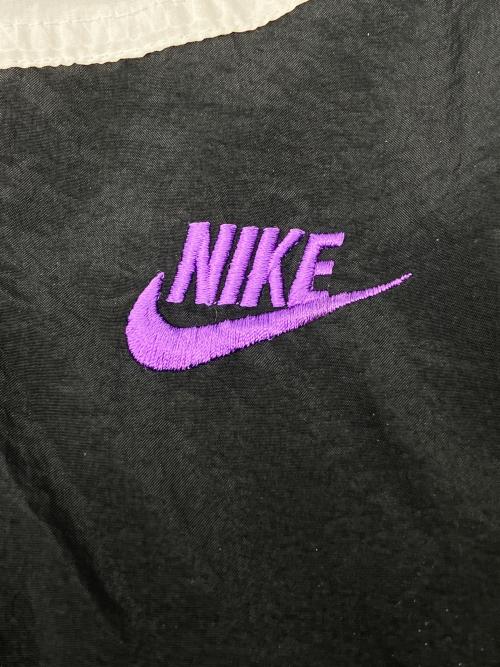 NIKE（ナイキ）NIKE (ナイキ) 90sナイロンジャケット 黒タグ 古着 ブラック×パープル サイズ:Ｍの古着・服飾アイテム
