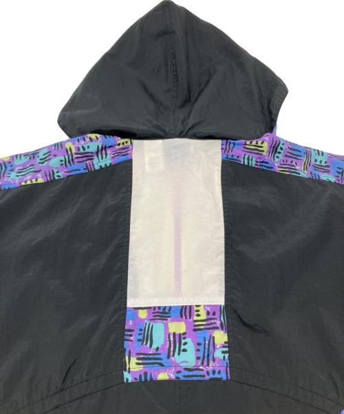 NIKE（ナイキ）NIKE (ナイキ) 90sナイロンジャケット 黒タグ 古着 ブラック×パープル サイズ:Ｍの古着・服飾アイテム