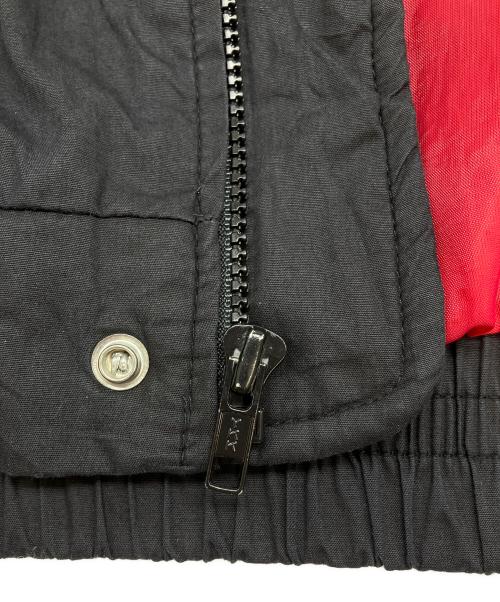 KING LOUIE（キングルイ）KING LOUIE (キングルイ) 80sジップアップブルゾン 紺タグ 古着 ブラック×ブラウン×レッド サイズ:Lの古着・服飾アイテム