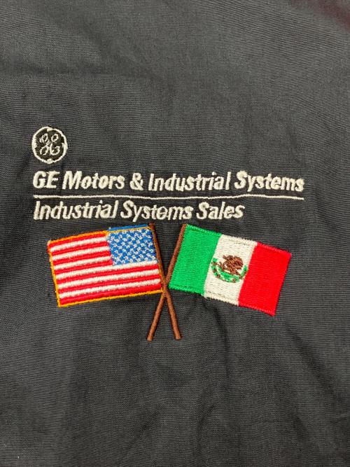 KING LOUIE（キングルイ）KING LOUIE (キングルイ) 80sジップアップブルゾン 紺タグ 古着 ブラック×ブラウン×レッド サイズ:Lの古着・服飾アイテム