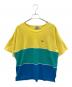 IZOD LACOSTE（アイゾッド ラコステ）の古着「70sロゴ刺繍Tシャツ　糸巻きタグ　古着」｜イエロー×グリーン×ブルー