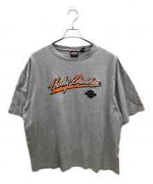 HARLEY-DAVIDSON（ハーレーダビッドソン）の古着「00sロゴプリントTシャツ　古着」｜グレー