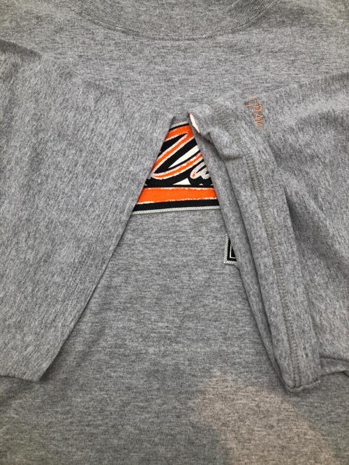 HARLEY-DAVIDSON（ハーレーダビッドソン）HARLEY-DAVIDSON (ハーレーダビッドソン) 00sロゴプリントTシャツ　古着 グレー サイズ:2XLの古着・服飾アイテム