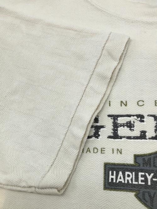 HARLEY-DAVIDSON（ハーレーダビッドソン）HARLEY-DAVIDSON (ハーレーダビッドソン) Cal Cru 90sプリントTシャツ　コピーライト　1998年製 ホワイト サイズ:Mの古着・服飾アイテム
