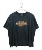 HARLEY-DAVIDSONハーレーダビッドソン）の古着「00sロゴプリントTシャツ　コピーライト　2008年製」｜ブラック