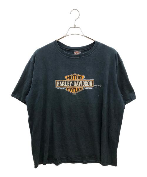 HARLEY-DAVIDSON（ハーレーダビッドソン）HARLEY-DAVIDSON (ハーレーダビッドソン) 00sロゴプリントTシャツ　コピーライト　2008年製 ブラック サイズ:3XLの古着・服飾アイテム