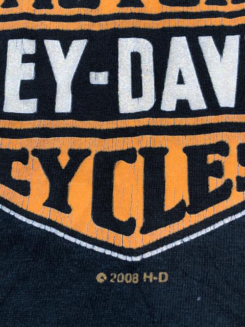 HARLEY-DAVIDSON（ハーレーダビッドソン）HARLEY-DAVIDSON (ハーレーダビッドソン) 00sロゴプリントTシャツ　コピーライト　2008年製 ブラック サイズ:3XLの古着・服飾アイテム