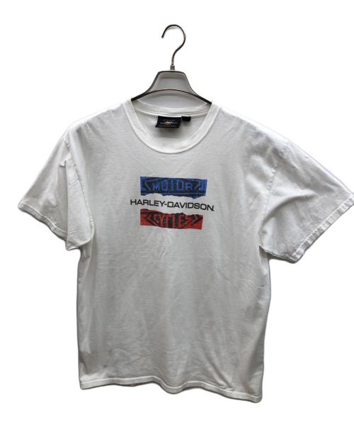 HARLEY-DAVIDSON（ハーレーダビッドソン）HARLEY-DAVIDSON (ハーレーダビッドソン) 	GENUINE MOTORCLOYHES ホワイト サイズ:Lの古着・服飾アイテム