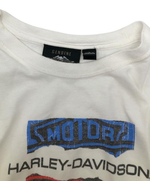 HARLEY-DAVIDSON（ハーレーダビッドソン）HARLEY-DAVIDSON (ハーレーダビッドソン) 	GENUINE MOTORCLOYHES ホワイト サイズ:Lの古着・服飾アイテム