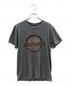 HARLEY-DAVIDSONハーレーダビッドソン）の古着「プリントTシャツ 2018年11月製 コピーライト:2020年」｜グレー