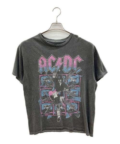 AC/DC（エーシー・ディーシー）AC/DC (エーシー・ディーシー) バンドTシャツ　古着 グレー サイズ:Ｍの古着・服飾アイテム