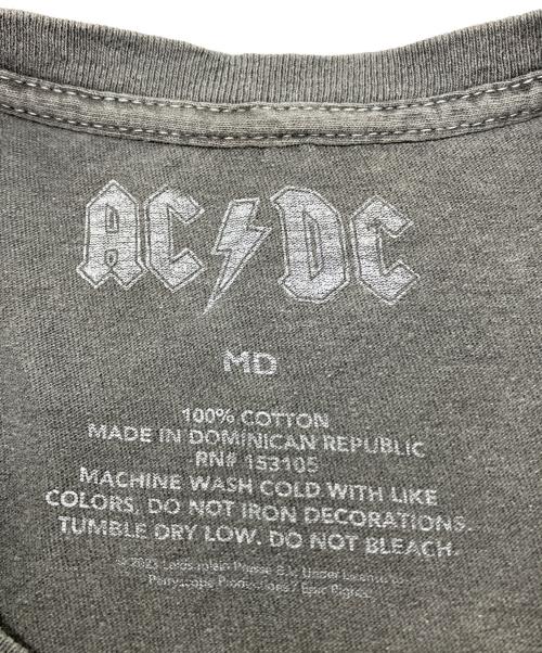 AC/DC（エーシー・ディーシー）AC/DC (エーシー・ディーシー) バンドTシャツ　古着 グレー サイズ:Ｍの古着・服飾アイテム