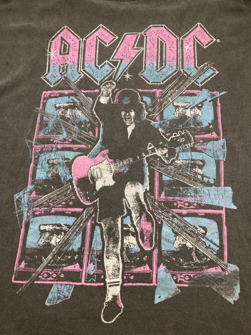 AC/DC（エーシー・ディーシー）AC/DC (エーシー・ディーシー) バンドTシャツ　古着 グレー サイズ:Ｍの古着・服飾アイテム