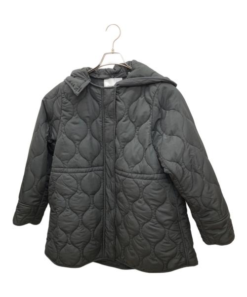 EMMA JAMES（エマジェイムス）EMMA JAMES (エマジェイムス) ミリタリーキルティングドロストハーフコート ブラック サイズ:38の古着・服飾アイテム